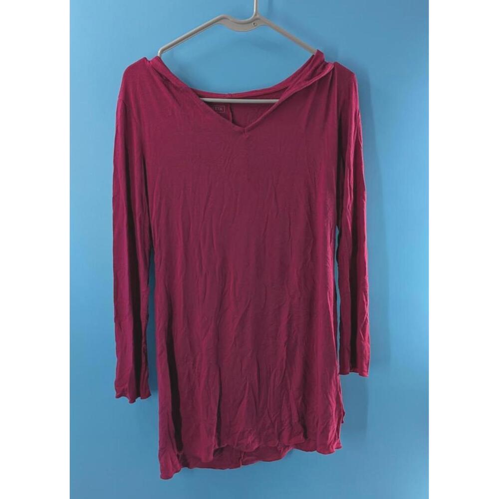Athleta‎ Hooded Long Sleeve Top with pocket legging top Small
